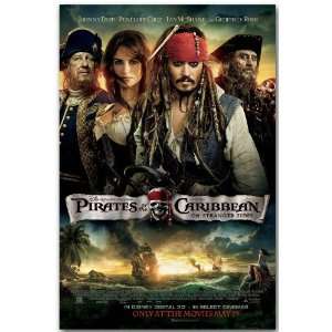  Pirates of The Caribbean Poster   on Stranger Tides 4 2011 