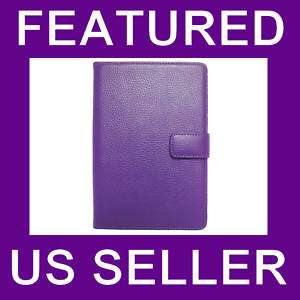  Ebook Kindle 3 Leather Case Cover Jacket Purple  