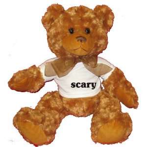  scary Plush Teddy Bear with WHITE T Shirt Toys & Games