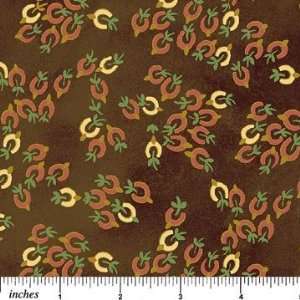  Quilting Fabric You Go Girl Horseshoes Arts, Crafts 