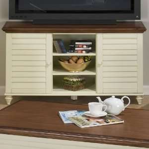  Jofran 633 Series Media Unit , TV Stand in Cream and Brown 