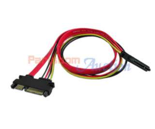 15+7 Pin Male to Female SATA HDD Power Extension Cable  
