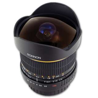 Rokinon 8mm Ultra Wide Angle f/3.5 Fisheye Lens for Canon EF Mount 