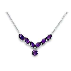  One of a Kind 3.75 carats Marquise & Round Shape Amethyst 