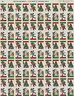 1974 Christmas Holiday Seals Stamps Full Sheet Toys 100 MNH
