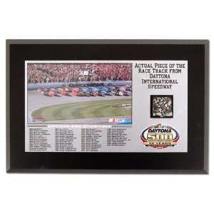  Daytona 500   50th Running   Plaque with Authentic Track 