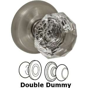  Double dummy crystal clear knob with radius rose in 