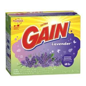  Gain Ultra Powder Detergent with FreshLock, Lavender, 68 