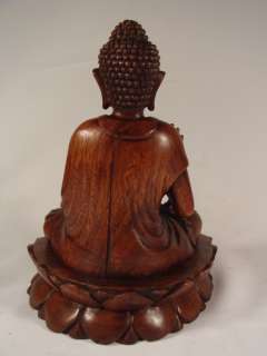 Hand Carved Meditating Buddha Countless Blessings Sculpture
