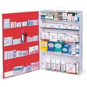  5 Shelf Extra Large Metal First Aid Cabinet, Filled Ea 