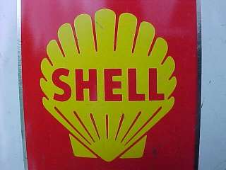 Vintage SUPER SHELL 1 gallon OIL CAN   NICE SHAPE  