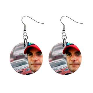Nascar Jeff Gordon 1 inch Button Earrings  