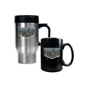  Kansas City Wizards Logo Travel Mug and Ceramic Mug Set 