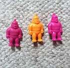Muscle Men Orange Purple 3 FIGURE LOT 80s Toys #1