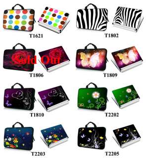 15 15.6 Laptop Sleeve w. Matching Skin Sticker T732  