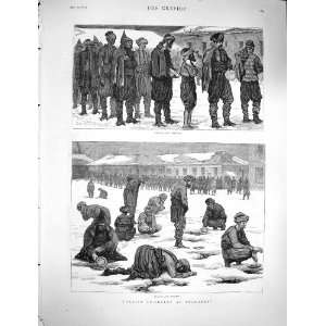  1878 Turkish Prisoners Bucharest War Men Old Print