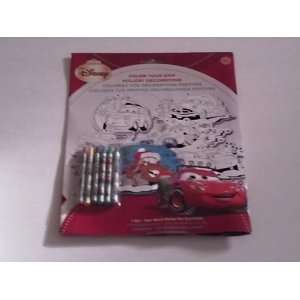   Disneys Cars Color Your Own Christmas Decorations