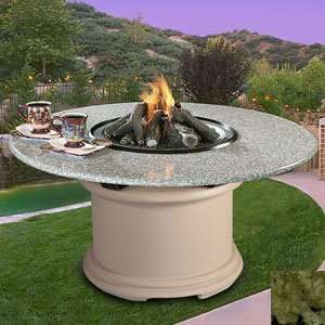   Fire Pit   Smoked Glass   Sea Green Granite   Natural Gas Sports