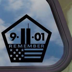  World Trade Center Black Decal 9/11 NYC New York Car 
