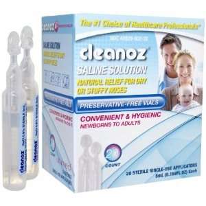   UBIMED MPACLOZ020A CLEANOZ SALINE PRESERVATIVE FREE   20 Vials Baby