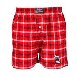 St. Louis Cardinals Tailgate Flannel Boxer by Concepts Sport   Red 