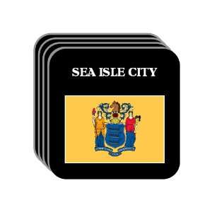 US State Flag   SEA ISLE CITY, New Jersey (NJ) Set of 4 Mini Mousepad 