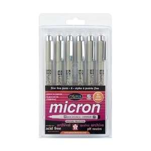   Pigma Micron Pen Set #05 0.45mm 6/Pkg by Sakura Arts, Crafts & Sewing
