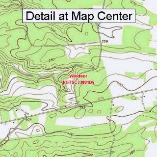 USGS Topographic Quadrangle Map   Windsor, South Carolina (Folded 