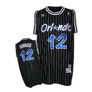  Orlando Magic #12 Dwight Howard Black Throwback Jersey 