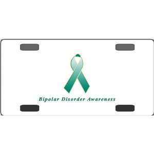  Bipolar Disorder Awareness Ribbon Vanity License Plate 