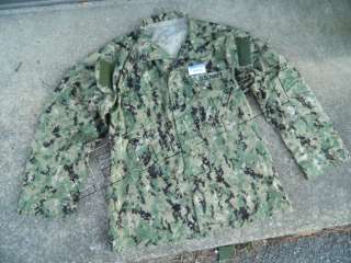   NWU Type III Blouse Shirt LARGE   LONG Navy SEAL NSW SWCC L L  
