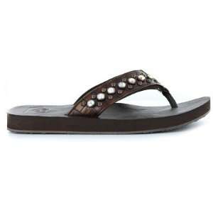   by Cowgirl Jewels Hannah Brown Womens Hannah Flip Flop in Brown Baby