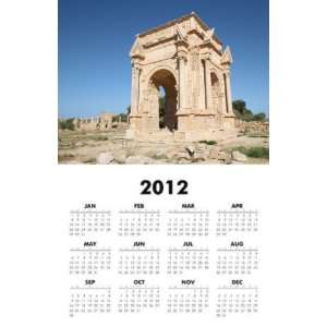  Libya   Leptis Magna 2012 One Page Wall Calendar 11x17 