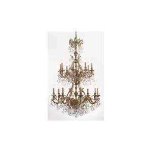  Yorkshire 16 Light Large Foyer Chandelier in Aged Brass with Golden 