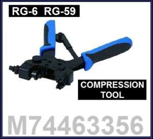 Adjustable RG6 RG59 Cable F Connector Compression Tool  