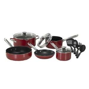  T Fal/Wearever Wearever 12pc Cookset Red 