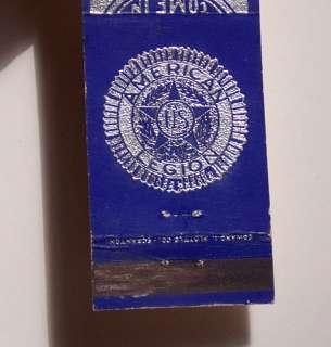 1940s Matchbook American Legion Post 420 Steelton PA MB  