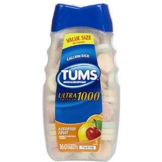 Tums Antacid / Calcium Supplement Tablets, Ultra 1000, Assorted Fruit 