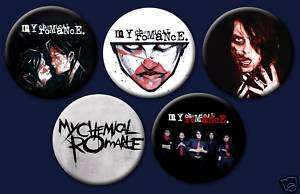 My Chemical Romance Emo Punk Rock 1 Buttons Pin Badges  