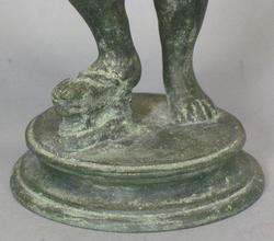 Antique Grand Tour Bronze Sculpture of Faun w/ Cymbals c. 1870s  