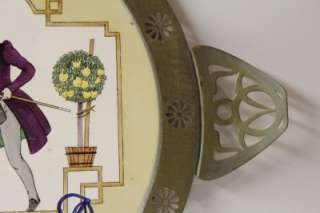 Antique Art Nouveau porcelain fairy tail serving tray/Platter.1900s 