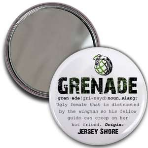  GRENADE Jersey Shore Slang Fan 2.25 inch Pocket Mirror 