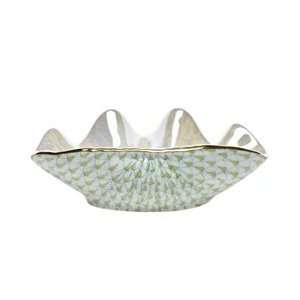  Herend Clam Shell Key Lime Fishnet