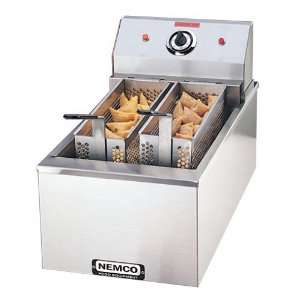  Nemco 6703 240 15 Lb Electric Twin Basket Countertop Fryer 