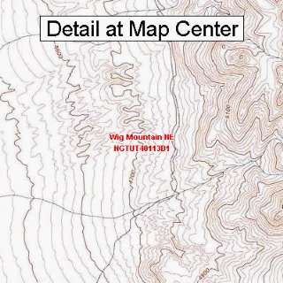  Topographic Quadrangle Map   Wig Mountain NE, Utah (Folded/Waterproof