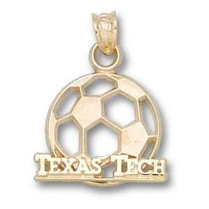  Texas Tech Red Raiders 5/8 Soccer ball Pendant 10K 