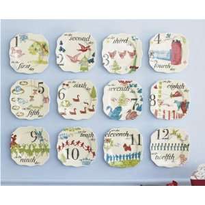  12 Days of Christmas Appetizer Plates