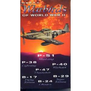  Great Warbirds of World War II (VHS 32753) Books