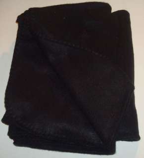 New Solid Black Fleece Throw Blanket 50x60 Soft Warm  