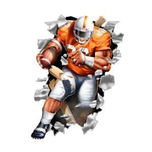 Tennessee Volunteers Football Player Wallcrasher Sports 